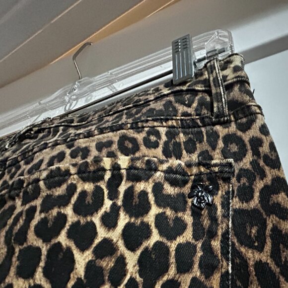Black Orchard Carmen Cheetah Print Jeans - Picture 5 of 11